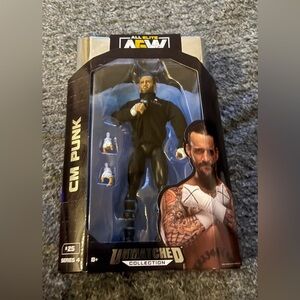 AEW Wrestling CM Punk Unmatched Series 4 #25 Action Figure New in Box